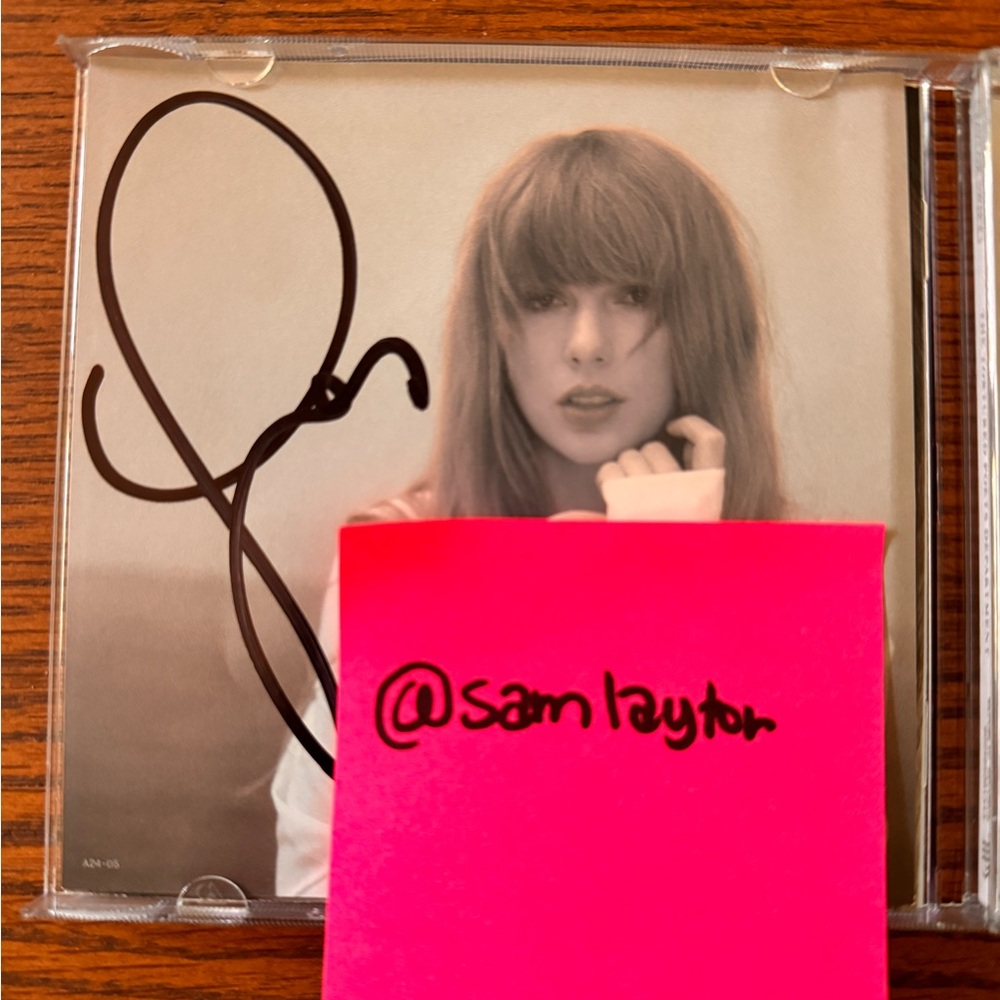 SIGNED - TTPD The Manuscript CD - Taylor Swift